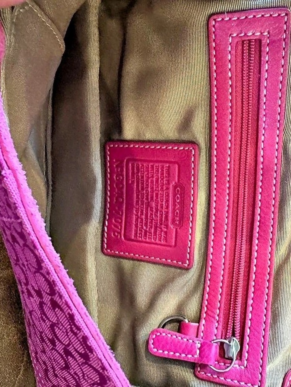 Coach Soho Signature Buckle Flap Shoulder Bag Pink - Picture 5 of 5
